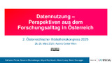 Flicker-2025-Datennutzung - Perspektiven aus dem Forschungsalltag in Oest...-vor.pdf.jpg